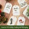 Wrapables Joyful Merry Christmas Holiday Gift Tags with Jute String for Gift-Wrapping, Labeling, Package Decoration (100pcs)